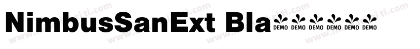 NimbusSanExt Bla字体转换